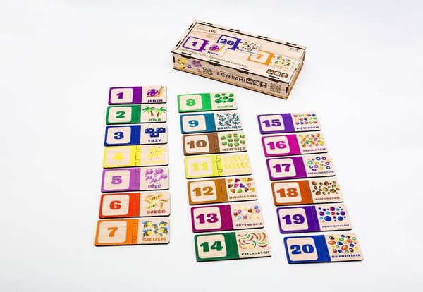 Träpussel med siffror, siffror, bilder, element, former, pussel-53322