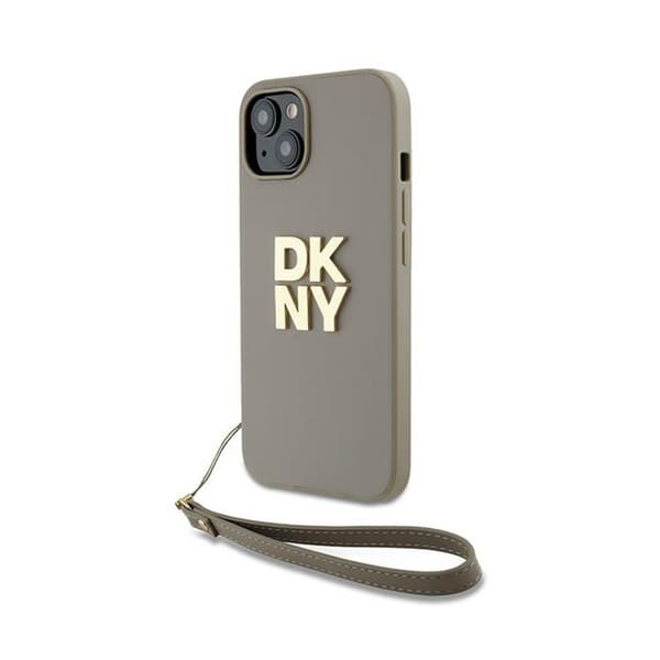 DKNY Handledsrem med logotyp - iPhone 15 / 14 / 13 Skal (Beige)