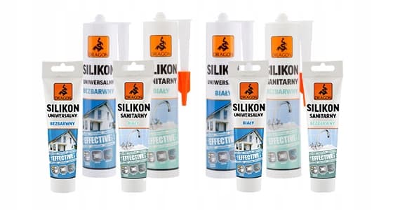 DRAGON UNIVERSAL SILIKON 100ML FÄRGFRÅG - DISPLAY