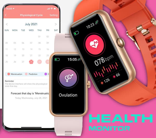 DAME SMARTWATCH Rubicon RNCE83 - BLODTRYKSMÅLER (sr032e)