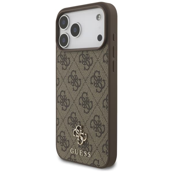 Guess 4G Small Classic Logo MagSafe-etui til iPhone 17 Pro Max Brun
