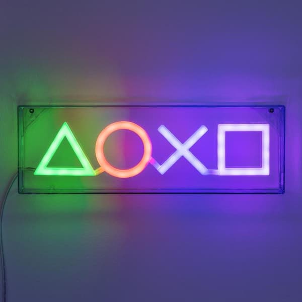 Neon-LED-lamppu ikoneilla - PlayStation