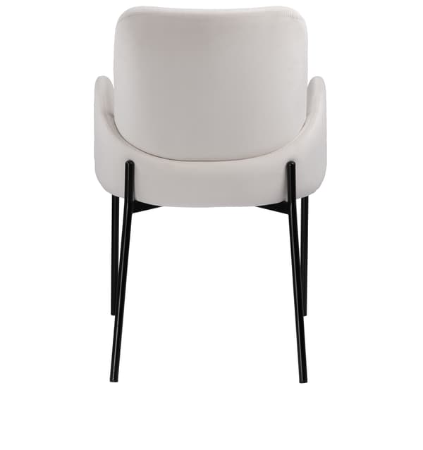 GUSTO samettinen nojatuoli, vaalea beige