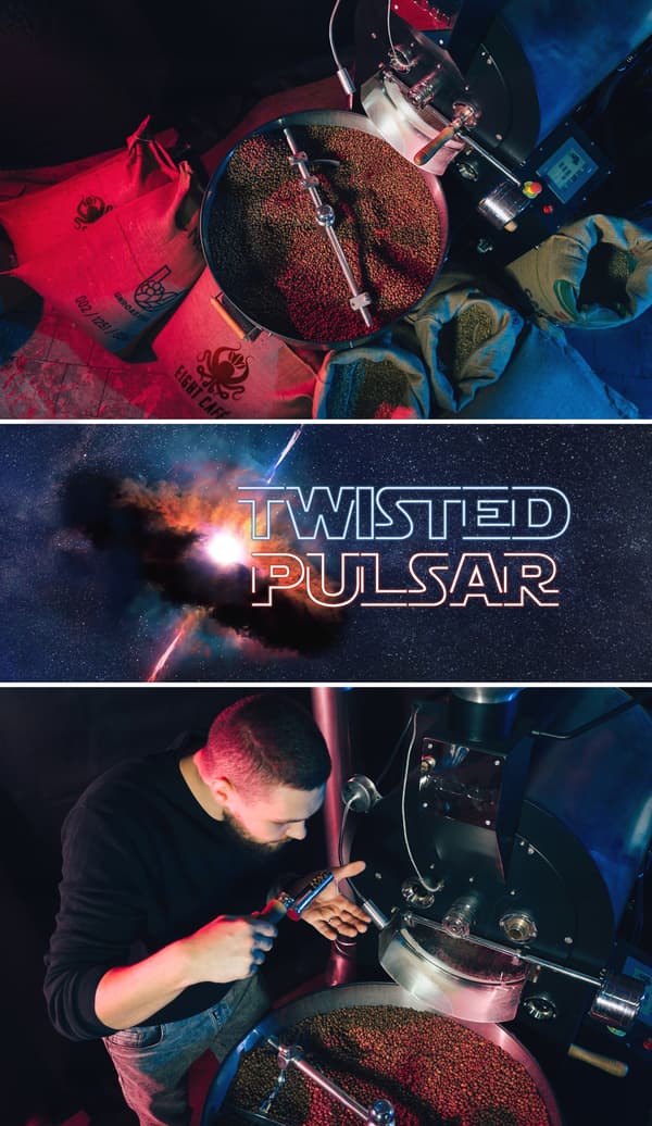 Twisted Pulsar Nyrostade Kaffebönor 50G