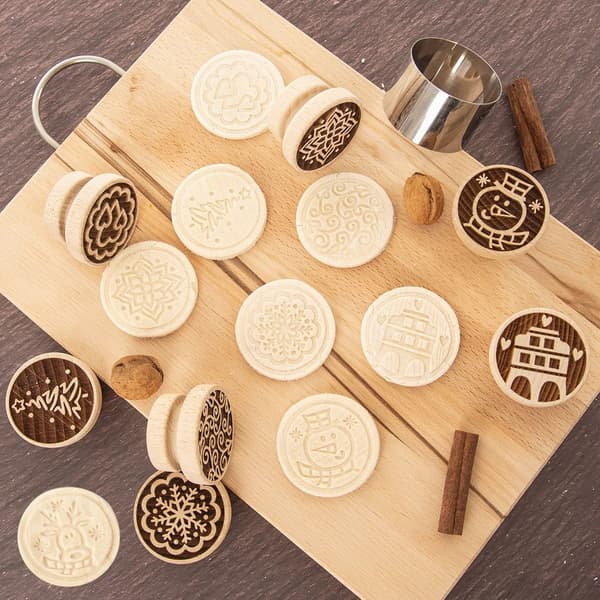 Stempel til kager i træ 5,5 cm
