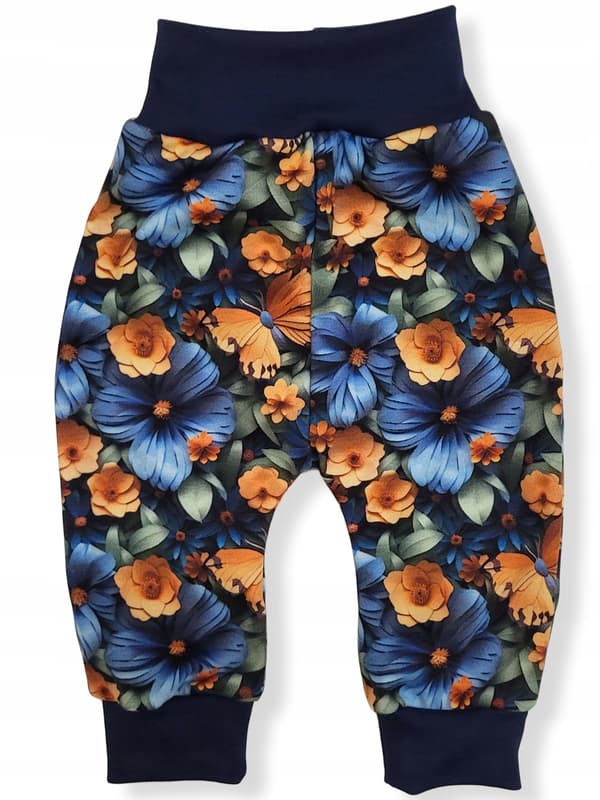Bukser 98 piger bomuldsshorts uden tryk med sommerfuglemotiv