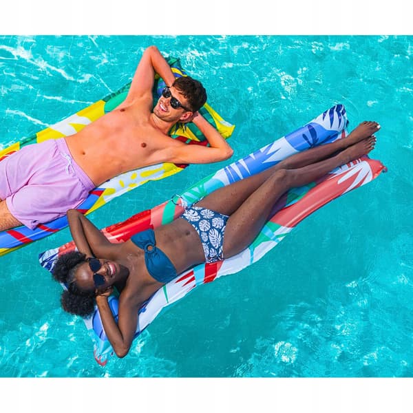 Bestway luftmadrass för simning liggstol 183x69 cm strand sommar