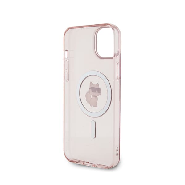 Karl Lagerfeld IML Choupette MagSafe - iPhone 15 Plus cover (lyserød)