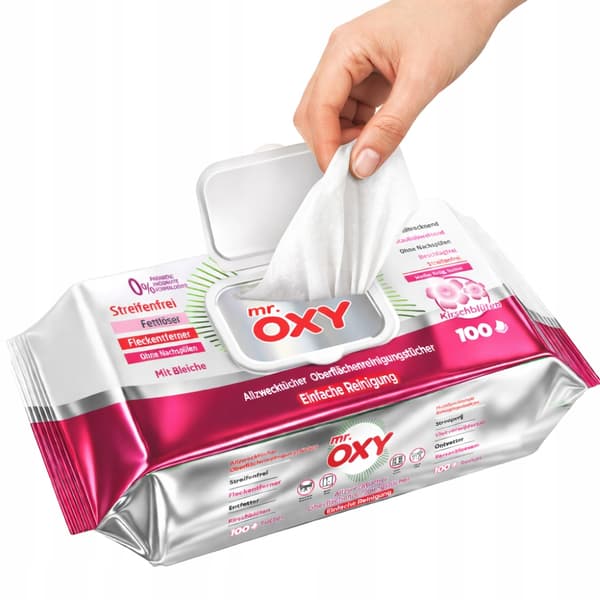 Våtservetter Mr. Oxy - doft av körsbärsblomma