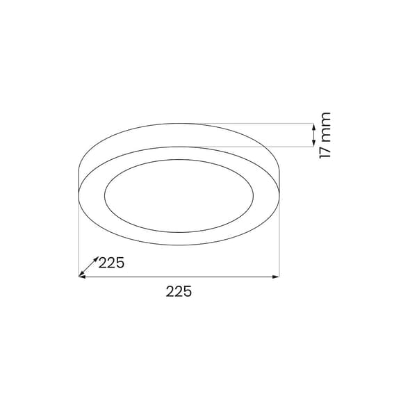 EVORA LED-KATTOVALAISIN MUSTA MILAGRO ML1790