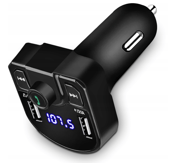 TD FM-sändare Bluetooth-laddare QC 3.1A 2x USB