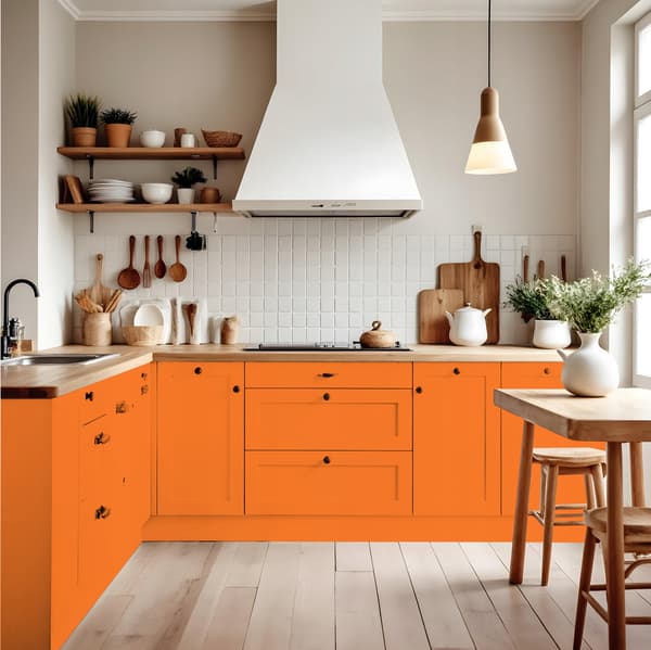 Maling til køkkenfronter orange pastel RAL2003 satin 2,5L