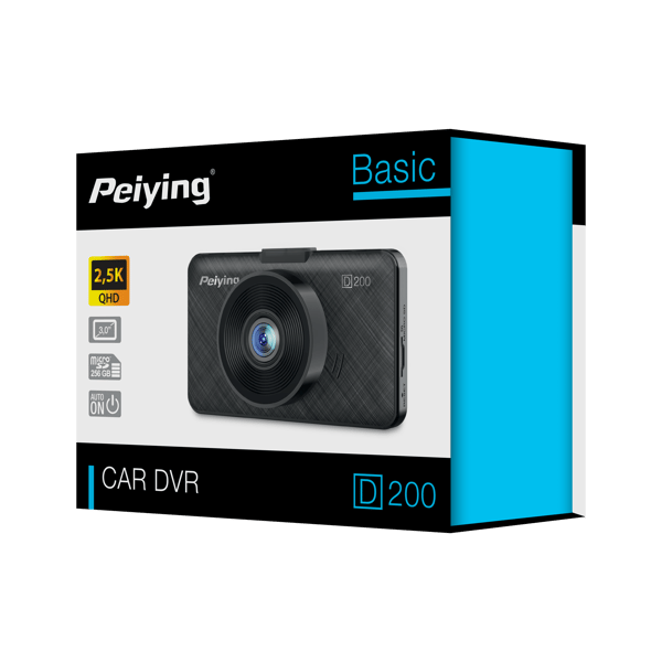 Peiying Basic D200 2.5K Bil DVR Kamera Bakkamera