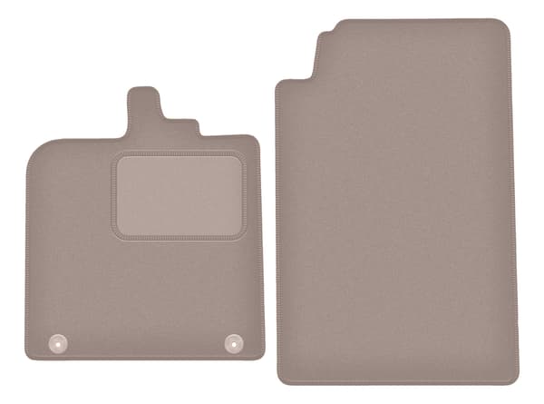 Velourmåtter til: Smart Fortwo II hatchback (2007-2014) beige
