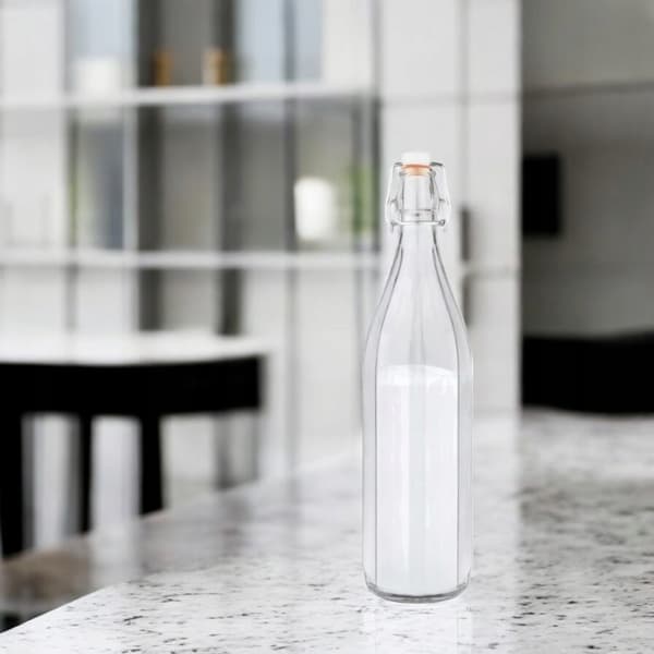 6x Costolata-flaskor 500 ml med mekaniskt kork glasflaskor 0,5 l
