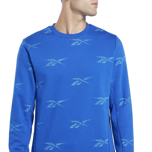 REEBOK BLÅ LANGÆRMET SWEATSHIRT UDEN HÆTTE M 0A8B5_A* BAGGRUNDE