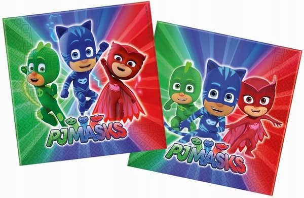 "PJ Masks" paperilautasliinat, 20 kpl.