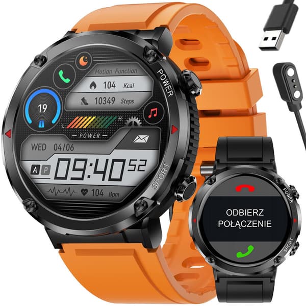GRAVITY GT21-2 SMARTKLOCKA FÖR HERR – BLUETOOTH-SAMTAL, EXTRA ARMBAND (sg025b)
