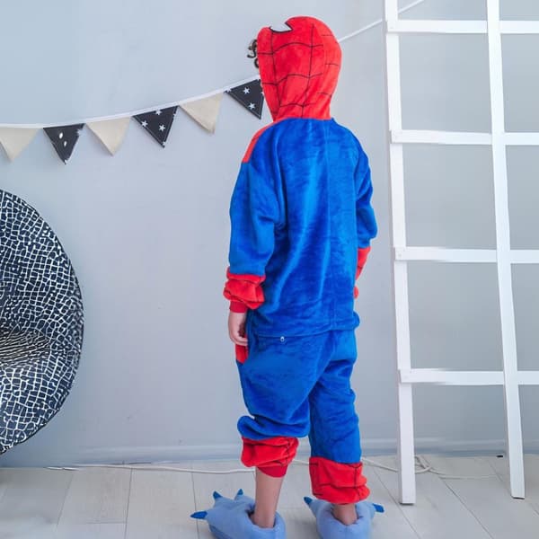 Kigurumi-pyjamas Spider-Man-kostym 115-125 cm