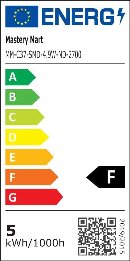 LED-kynttilälamput E14 päivänvalo 4,9 W 5000 K 470 LM 10 kpl