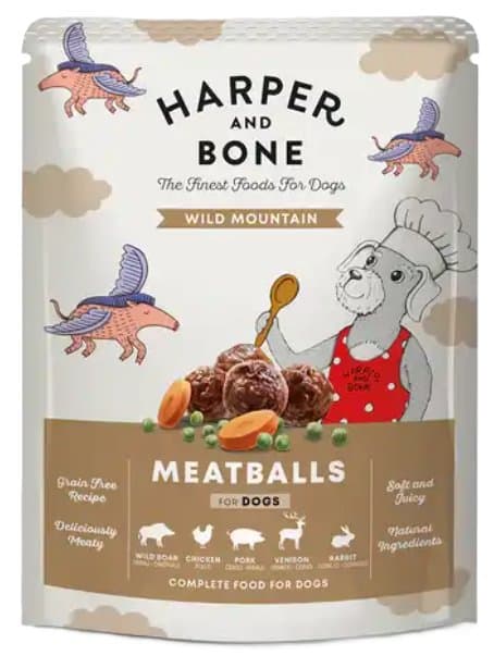 Harper & Bone Dog | Våtfoder för vuxna hundar | 300 g förpackning - Wild Mountain 300 g