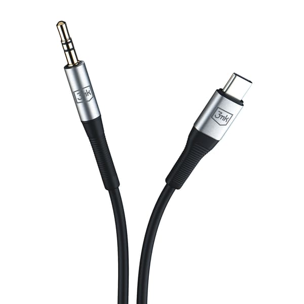 Tillbehör - 3mk AUX-kabel USB-C - Jack 3,5 mm