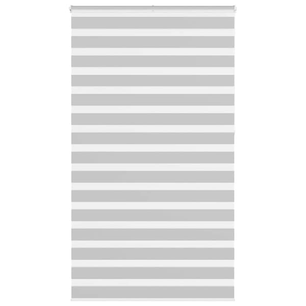 vidaXL Zebra rullegardin, lysegrå, stofbredde 115,9 cm, polyester