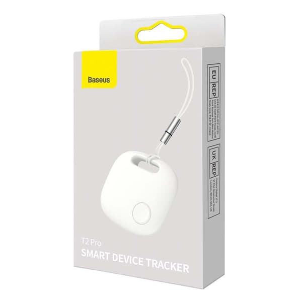 Baseus T2 Pro Bluetooth Tracker med Lanyard (Hvid)