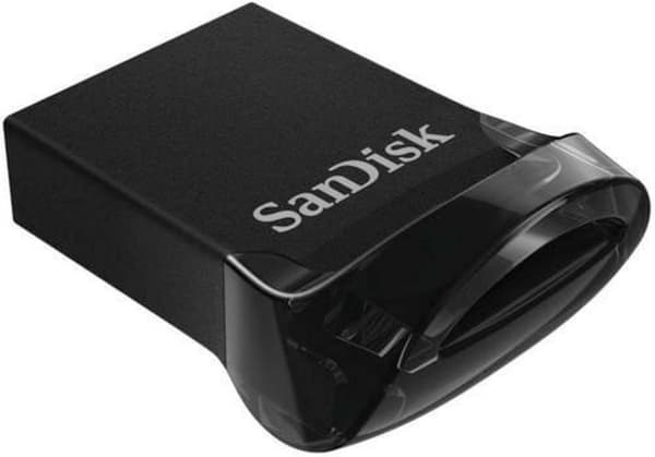 SanDisk Cruzer Ultra Fit USB 64GB 3.2 Gen1 300MB/s Sort