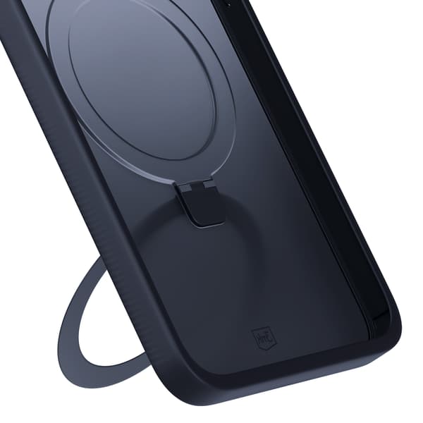 Apple iPhone 15 plus - 3mk Smoke-skal Mag&Stativ