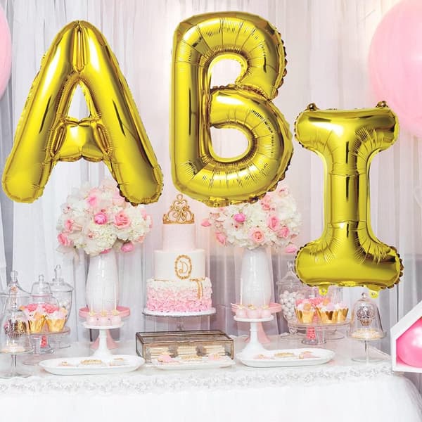 STORE GULDFOLIEBALLONER I ABI