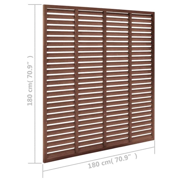 vidaXL WPC lamelhegn 180x180 cm brun