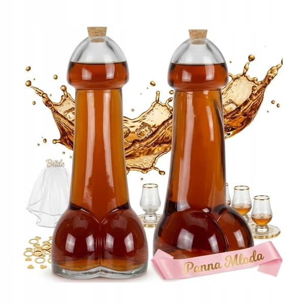 6x Glasflaskor Eros 100ml Rolig flaska för möhippa-present