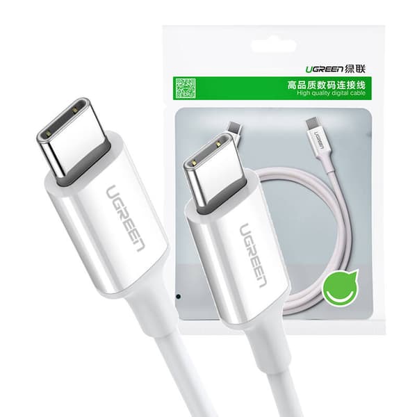UGREEN US264 USB-C til USB-C kabel, 60W, 1,5m (hvid)