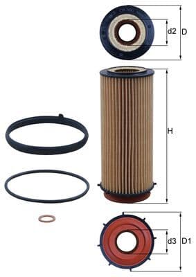 KNECHT OX560D OLIEFILTER