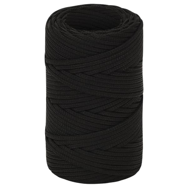 vidaXL Työköysi, musta, 2 mm, 50 m, polyesteri