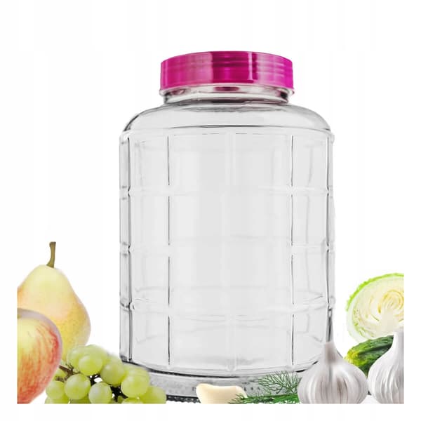 15L glasburk för vin, gurkor, kål, marmelad, multifunktionell