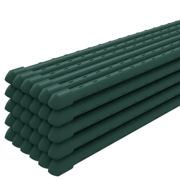 vidaXL Växtstöd, 30 st, Grön, 60 cm, Stål