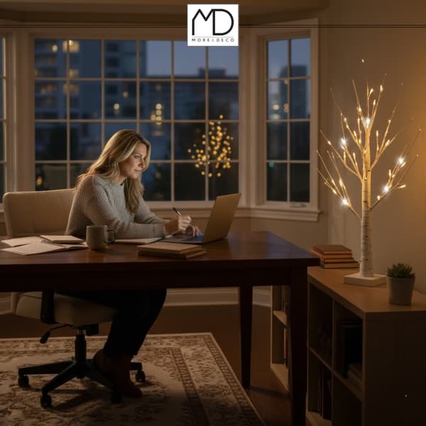 BIRKE LED TRÆBLITZ JULEPYNT 120 CM 96 LED VARM