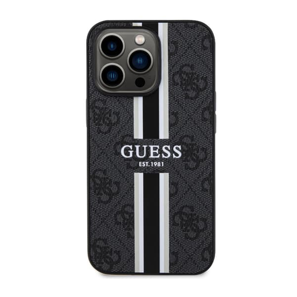 Guess 4G Printed Stripes MagSafe - iPhone 13 Pro cover (sort)