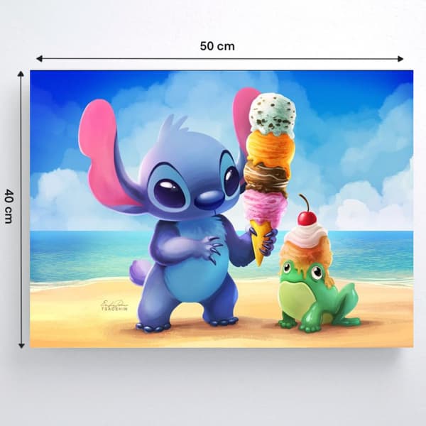 Disney målning med siffror och ram 50x40 cm