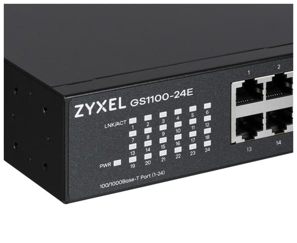 Zyxel GS1100-24E switch, 24 Gigabit Ethernet-porte