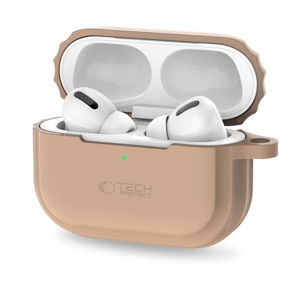 TECH-PROTECT SILIKONEREB APPLE AIRPODS PRO 1/2 CAFFE LATTE
