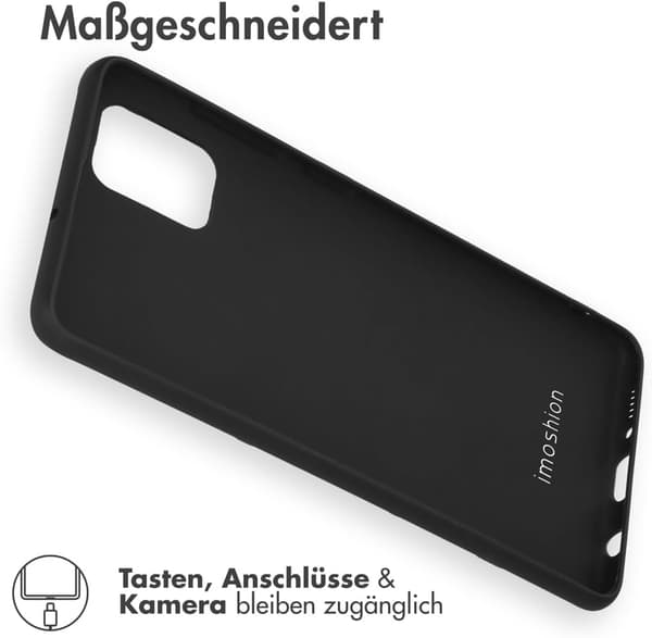 SORT SILIKONEETUIS TIL SAMSUNG GALAXY A41 MAT STRONG SM-A415F