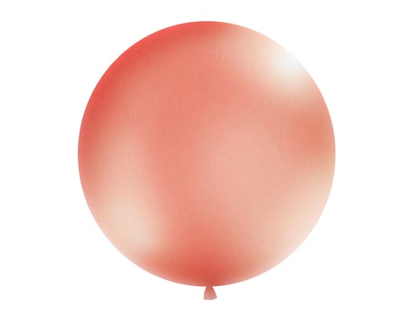 Jätteballong 1 m metallic roséguld 1 st.