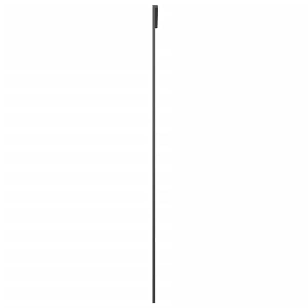 vidaXL skydedøre, aluminium og ESG-glas, 76x205 cm, sort