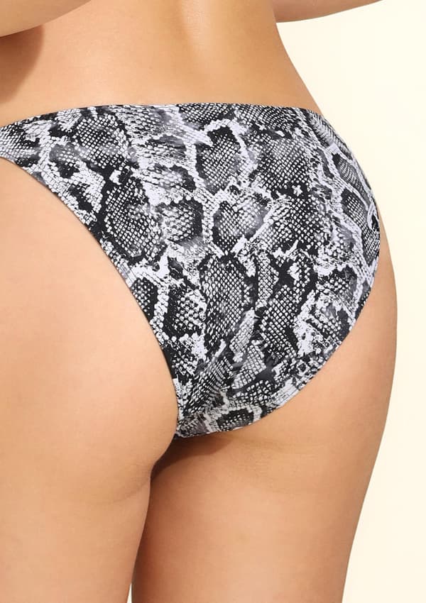 Badtrosor med lurex ormskinnsimitation Ceylon 2 Poupee Marilyn S SVART/VIT