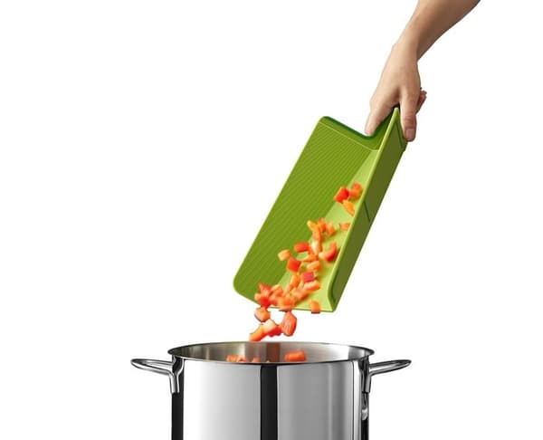 Chop2Pot stor Joseph Joseph grön skärbräda för diskmaskin