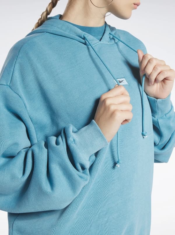 Reebok damhuvtröja blå casual strl M