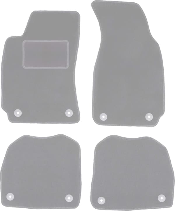 Bilmåtter grå for Skoda Superb I sedan (2001-2008)